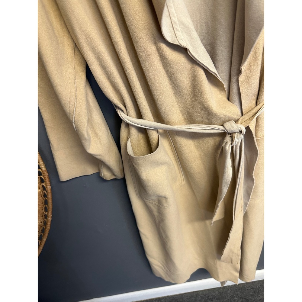 J Crew Robe Camel Cream Knit Long Sleeve Belted Loungewear Women One Size - Picture 3 of 7